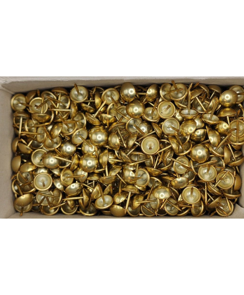 Clous à Tapisserie Ronds 18mm/17mm - Lot De 25 Pièces Dorées - Marque Uxcell