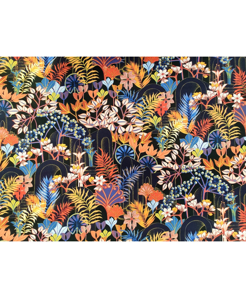 Tissu Coton Doux Imari' - Largeur 135cm (54") - Par Mètre Pour Couture Et Déco
