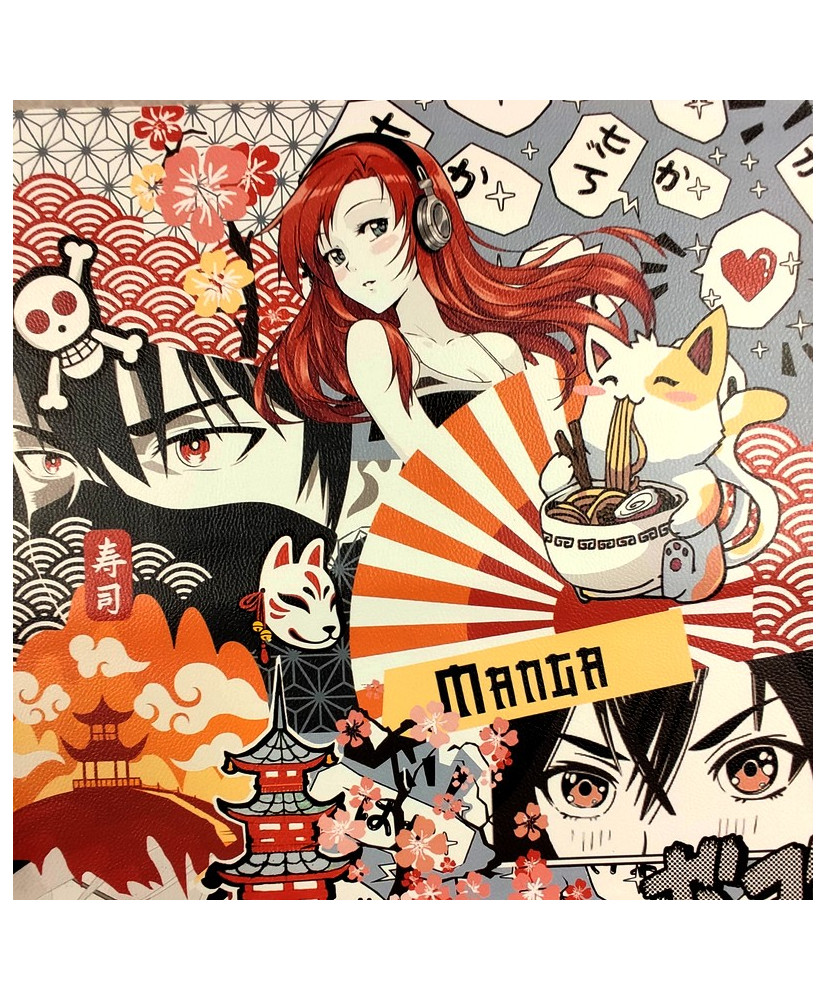 Carré cuir végan- Manga