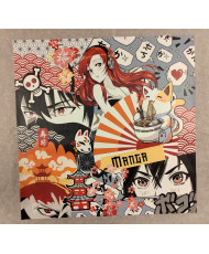 Carré cuir végan- Manga