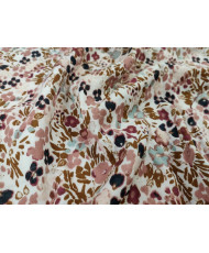 Double Gaze de coton imprimée - Capucine 2.70 m