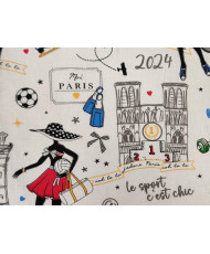 Coupon Médaille percale imprimée 2 m