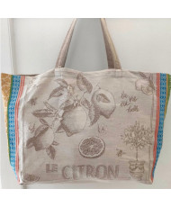 Sac Cabas Tissus Grégoire citron