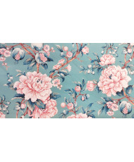 Vivienne bachette BLEU coton 140 cm