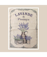 Torchon coton- Lavande en...