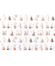 QUATSOUS TOILE PROVENCE BLANC 140 cm