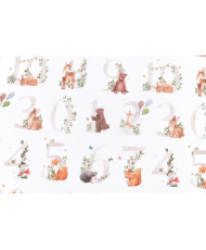 QUATSOUS TOILE PROVENCE BLANC 140 cm