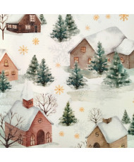 Tissu toile coton imprimée...