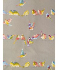 Tissu THEVENON Happy Birds-Bachette de coton en 280 cm