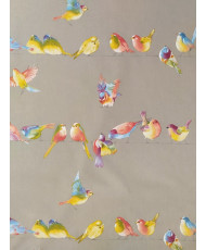 Tissu THEVENON Happy Birds-Bachette de coton en 280 cm