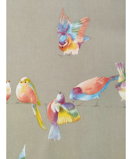Tissu THEVENON Happy Birds-Bachette de coton en 280 cm