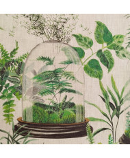 Tissu lin Jardin Sous Verre