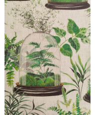 Tissu lin Jardin Sous Verre