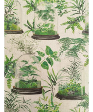 Tissu lin Jardin Sous Verre