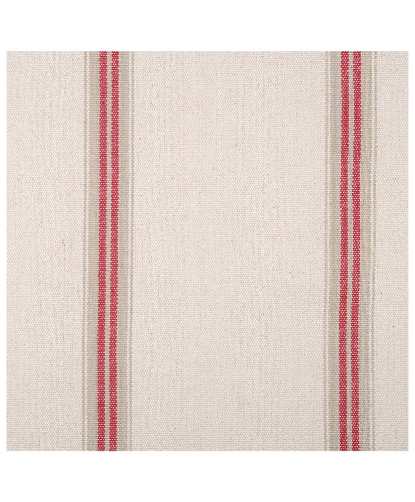 Tissu Toile lourde coton Montauban rouge