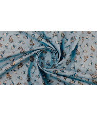 Tissu Cretonne Arlésienne All over Bleu