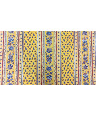Tissu Cretonne Arlésienne rayure jaune