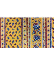 Tissu Cretonne Arlésienne rayure jaune