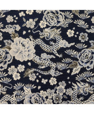 Jacquard léger - Draco indigo