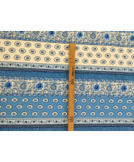 Coupon Gordes- rayure Bleu 60 cm