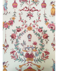 Tissu Bachette 100% coton Limoges Rose