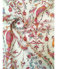 Tissu Bachette 100% coton Limoges Rose