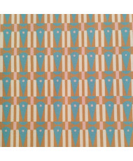 Tissu Eye Now Bleu fond...