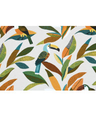 Tissu toile Polycoton Guyane multicolore