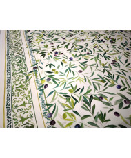 Tissu percale double bordure antitache Toscane
