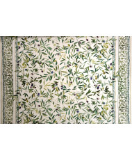 Tissu percale double bordure antitache Toscane
