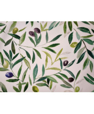 Tissu percale double bordure antitache Toscane