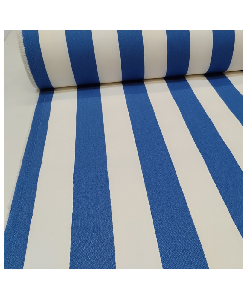 Tissu toile extérieur Polyskin rayé Pacific