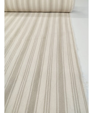 Tissu Toile de coton tissé teint Eugène-rayure-ficelle150 cm de large