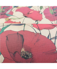 Toile Transat coquelicot...