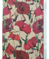 Toile Transat coquelicot sable 44 cm