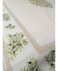 Nappe Clos des Oliviers écru rectangle 160 x 200