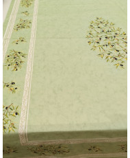 Nappe Clos des Oliviers vert rectangle 160 x 200