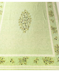 Nappe Clos des Oliviers vert rectangle 160 x 200