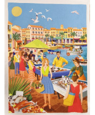 Torchon coton - Au port