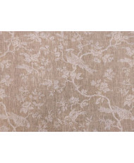Coupon Mésange Lin/blanc 1m
