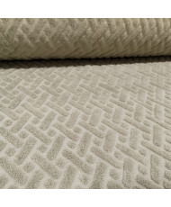 Jacquard-Jersey-kaki-Strié