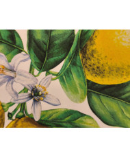 Sergé polyester Verna - Motif citron