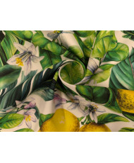 Sergé polyester Verna - Motif citron