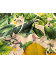 Sergé polyester Verna - Motif citron