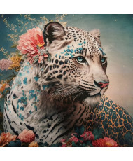 Carré velours imprimé - Tigre