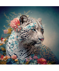 Carré velours imprimé - Tigre