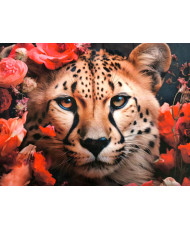 Carré velours imprimé - Guépard II