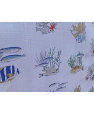 Rascasse- toile natté enduit-150 cm