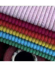 Velours côtelé d'ameublement -Huggy fuchsia
