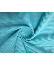Velours côtelé d'ameublement - Huggy Turquoise